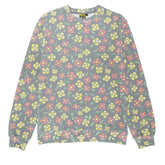 Krooked - Painted Flowers Waffle Knit Crewneck (Multi)