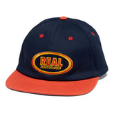 Real - Embroidered Oval Strapback (Navy)