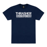 Thrasher - Destruction Tee (Navy)