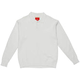Found - Knitted Polo LS Tee (White)