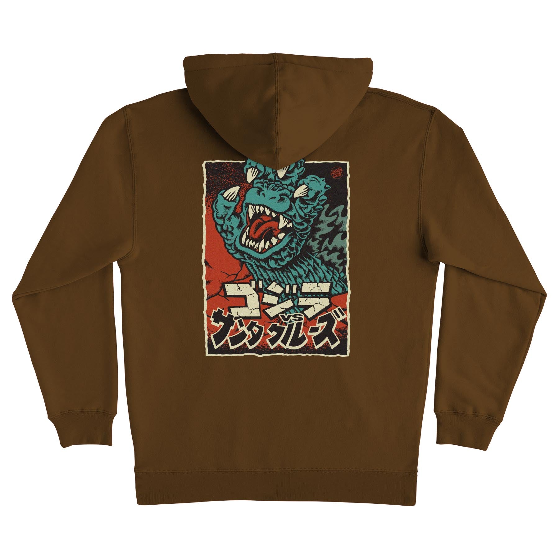 Santa Cruz - x Godzilla Hand Hoodie (Brown) – baselineskateshop