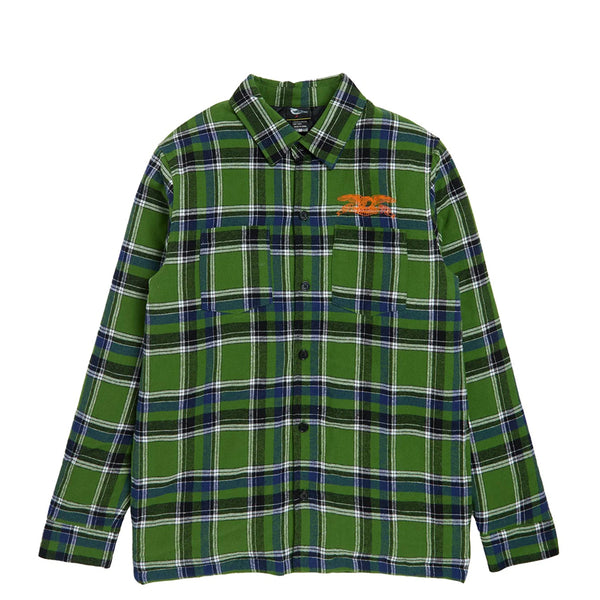 Anti Hero - Classic Eagle Flannel (Green/Blue) – baselineskateshop