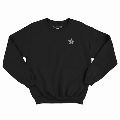 Baseline - Hoffman Crewneck (Black/Dusty Pink)