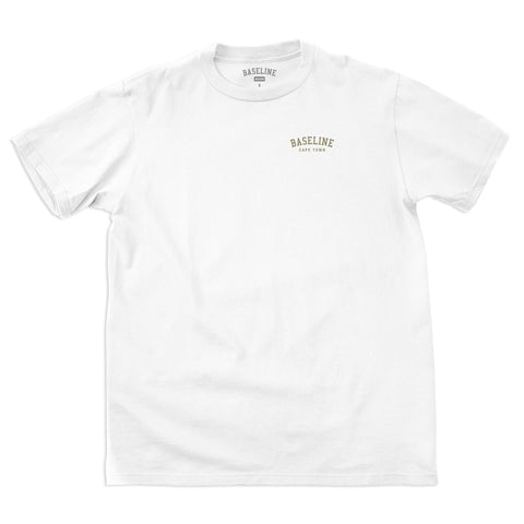 Baseline - Arch Logo Tee (White/Metallic Gold)