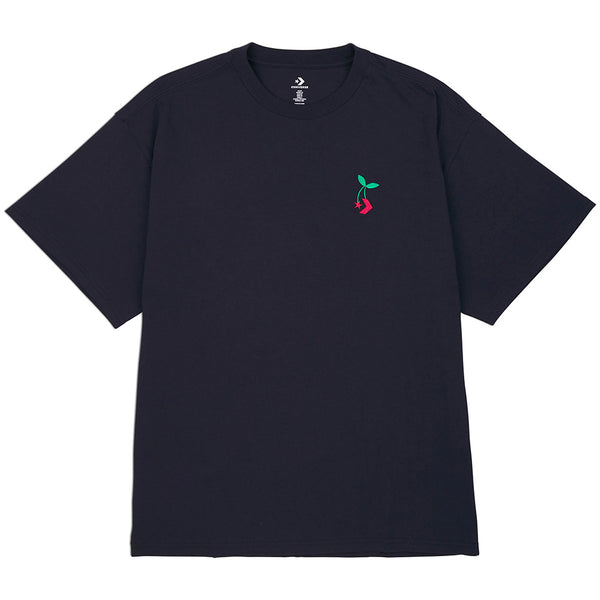 Converse - Embroidered Star Chevron Cherry Loose Fit Tee (Black)