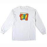 Krooked - Moonsmile Ls Tee (White/Multi)