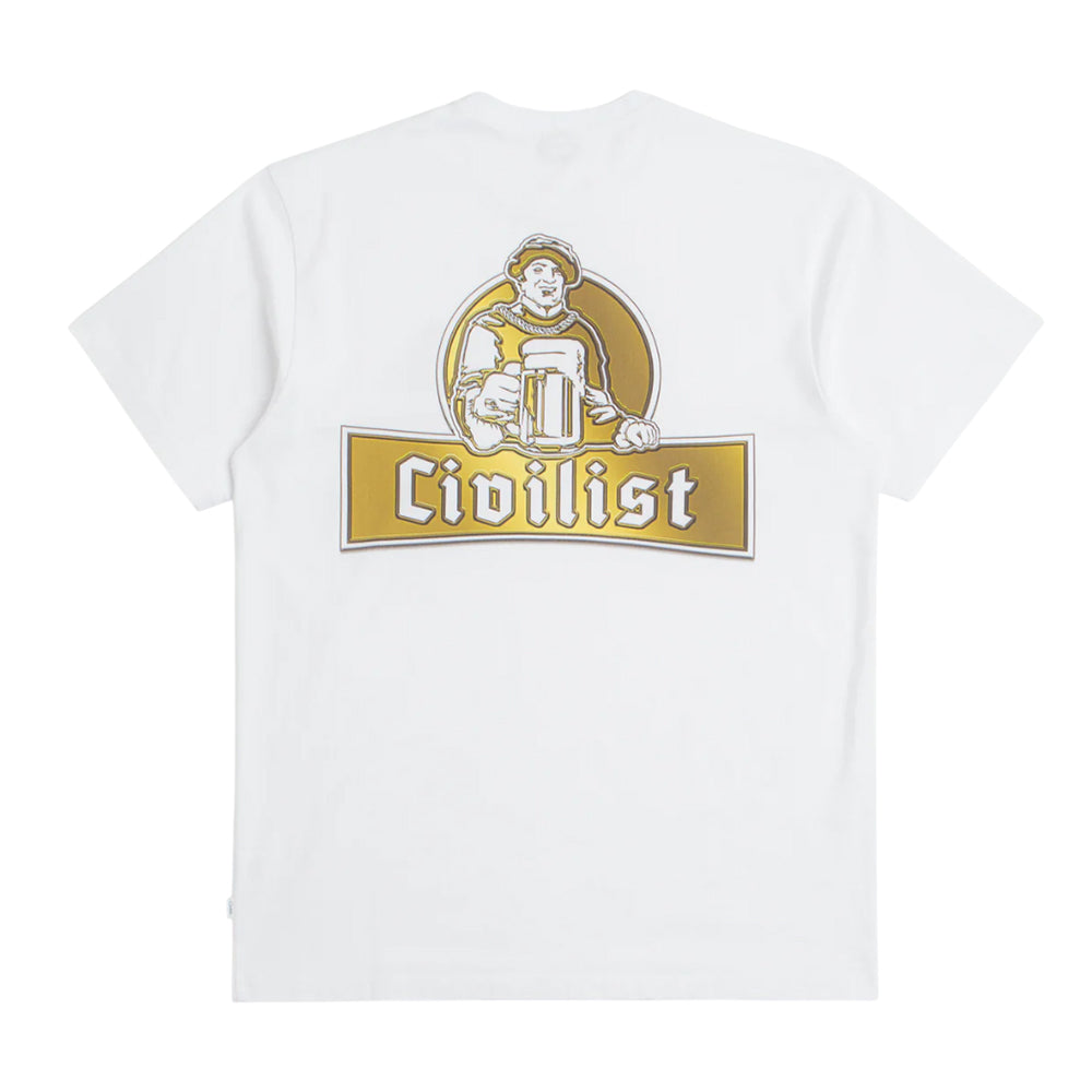【CIVILIST】 Schulle Tee - White Civilist - Schulle Chrome Tee (White) – baselineskateshop