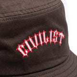 Civilist - Spike Bucket Hat (Brown)
