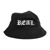 Real - Script Bucket Hat (Black)