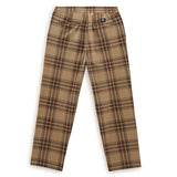 Vans - Baggy Range Tapered Elastic Waist Plaid Pants (Dirt/Demitasse)